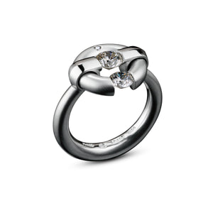 Two-Stone Diamond Jazz Ring