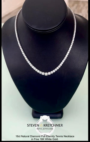 18ct Full Eternity Diamond Necklace