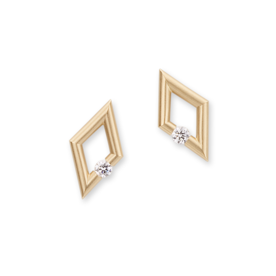 Diamond-Shape Micro Jazz Earrings