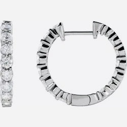 Inside/Out Hoops with Lab Grown Diamonds